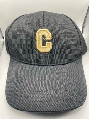 Black Baseball Cap with Gold 'C' Patch